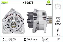 ALTERNATOR RENAULT LAGUNA II PHASE 2 1.6/TOWAR DOSTĘPNY DO 14 DNI/ VALEO VAL439578