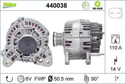 ALTERNATOR                              VW GOLF 1,6 07- VAL440038