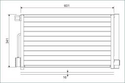 CHŁODNICA KLIM.OPEL CORSA D 1,0-1,4 06-/FIAT GRANDE PUNTO 05-/ /55700406 1850119/ VALEO VAL818193