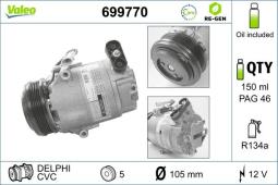 KOMPRESOR KLIM.OPEL ASTRA G 98- VALEO VAL699770