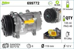 KOMPRESOR KLIM.CITROEN C5 VALEO VAL699772