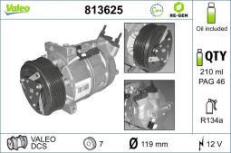 SPRĘŻARKA KLIMATYZACJI /VALEO/ VAL813625