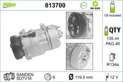 KOMPRESOR KLIM.AUDI A3,TT 1,4-3,2 95-15 VALEO VAL813700