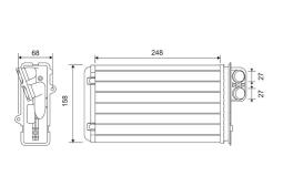 NAGRZEWNICA RENAULT SCENIC 97- /MEGANE 99-/ VALEO VAL812161