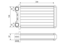 NAGRZEWNICA AUDI A4 00-,04- /SEAT EXEO 09-/ /8E1820031/ VALEO VAL812255
