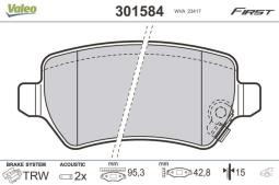 KLOCKI HAM./TYŁ/ OPEL ASTRA 02- VALEO VAL301584