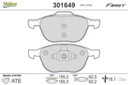 KLOCKI HAM./PRZ/ FORD FOCUS II 04- VALEO VAL301649