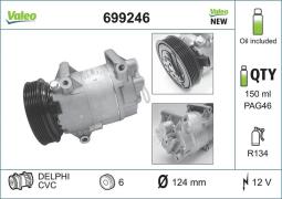 KOMPRESOR KLIM.RENAULT MEGANE II1,4-1,6 /+1,5DCI/ 03- VALEO VAL699246