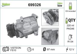KOMPRESOR KLIM.FORD FIESTA, FOCU/TOWAR DOSTĘPNY DO 14 DNI/ VALEO VAL699326
