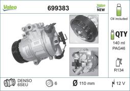 KOMPRESOR KLIM.SEAT IBIZA /FABIA/ VALEO VAL699383