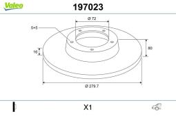 TARCZE HAM. - 2SZT. /VALEO/ VAL197023