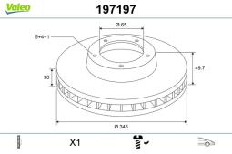 TARCZE HAM. - 2SZT. /VALEO/ VAL197197