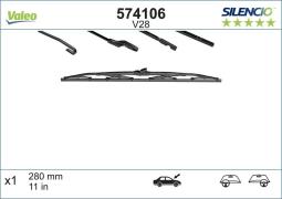 PIÓRO WYCIERACZKI 280MM 1SZT /SILENCIO/ RENAULT 4 66- VAL574106