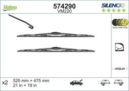 PIÓRO WYCIERACZKI 525MM/475MM 2SZT VALEO VAL574290  VM220