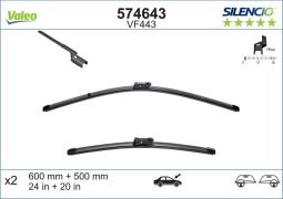 PIÓRO WYCIERACZKI 600MM/500MM 2SZT /SILENCIOXTRM/ AUDI A5 -07 VALEO VAL574643  VM443