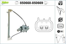 MECH.PODN.SZYBY PEUGEOT 406 11/95- VALEO VAL850668