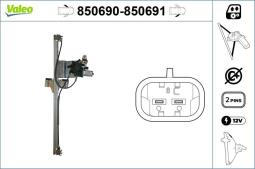 MECH.PODN.SZYBY SPRINTER II 02/06- CRAFTER 04/06- VALEO VAL850690