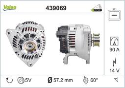 ALTERNATOR AUDI A4 (94>98) 1.6 I        /TOWAR DOSTĘPNY DO 14 DNI/ VALEO VAL439069