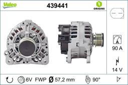 ALTERNATOR AUDI A3 (96>2000) 1.9 TDI    /TOWAR DOSTĘPNY DO 14 DNI/ VALEO VAL439441