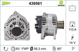 ALTERNATOR RENAULT CLIO - KANGOO - MEGAN/TOWAR DOSTĘPNY DO 14 DNI/ VALEO VAL439561