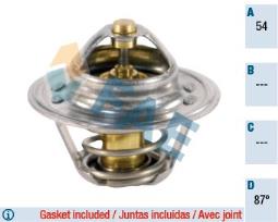 TERMOSTAT VW 1,6-2,0 95- 87C /GOLF/ FAE FAE5205287