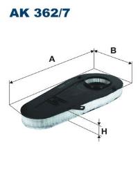 FILTR POW.BMW DIESEL 1,8-4,0D 10- /5,7/ FILTRON FAK362/7       6