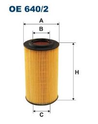 FILTR OLEJU DB BENZ. 2,8-5,0 97- /210,220/ FILTRON FOE640/2      12