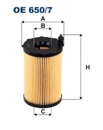 FILTR OLEJU AUDI DIESEL 3,0TDI 12- /A4,A5,A6,A7,A8,Q5,Q7,PORSCHE CAYENNE II/ FILTRON FOE650/7      12