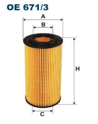 FILTR OLEJU AUDI BENZ.2,0FSI 03- /A3,A4,A6,TT,SKODA OCTAVIA II/ FILTRON FOE671/3       1