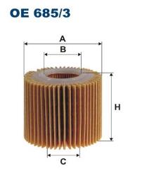 FILTR OLEJU DAIHATSU BENZ. 1,0-1,5 16V 05- /MATERIA,SIRION II,SUBARU JUSTY IV/ FILTRON FOE685/3       1