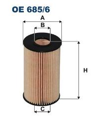 FILTR OLEJU TOYOTA DIESEL LAND CRUISER 4,5DT 32V FILTRON FOE685/6