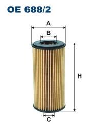 FILTR OLEJU AUDI BENZ.1,8-2,0TFSI 12- /A3,A4,A5,SKODA OCTAVIA III,VW GOLF VII/ FILTRON FOE688/2      12