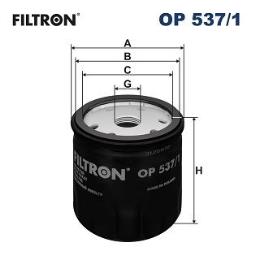 FILTR OLEJU FIAT BENZ. 1,4-1,8 16V 97-  /BRAVO,PUNTO/ FILTRON FOP537/1      12