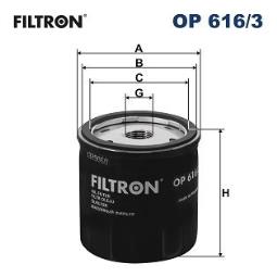 FILTR OLEJU VW BENZ. 1,2-1,4TFSI 12- /A3,Q3,SKODA CITIGO,OCTAVIA III,POLO V,UP/ FILTRON FOP616/3      12
