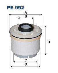 FILTR PALIWA TOYOTA DIESEL 2,5-3,0D-4D 05- /HILUX,LEXUS IS/ FILTRON FPE992         1