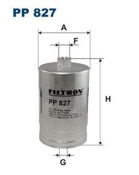 FILTR PALIWA FIAT BENZ. FILTRON FPP827         1