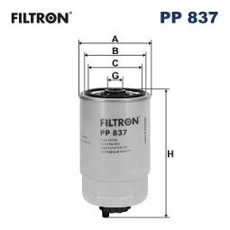 FILTR PALIWA VW DIESEL -85 /WKRĘCANY/ FILTRON FPP837        12