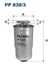 FILTR PALIWA VW DIESEL 1,9TDI 98- FILTRON FPP839/3       1