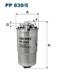 FILTR PALIWA VW DIESEL 1,9TDI FILTRON FPP839/5      12
