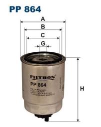 FILTR PALIWA CITROEN DIESEL 1,4 FILTRON FPP864         1