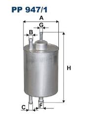 FILTR PALIWA DB BENZ. 2,8-4,2 97- FILTRON FPP947/1       1
