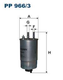 FILTR PALIWA FIAT DIESEL 1,6-2,0 07- /500,BRAVO,CROMA,CITROEN NEMO,ALFA 159/ FILTRON FPP966/3       6