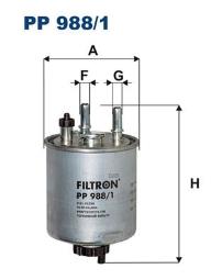 FILTR PALIWA RENAULT DIESEL 1,5DCI 08- /KANGOO II,LAGUNA II,TWINGO II/ FILTRON FPP988/1       1