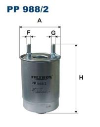 FILTR PALIWA RENAULT DIESEL 1,5DCI 10- /FLUENCE,MEGANE CC,MEGANE III,SCENIC III/ FILTRON FPP988/2       1