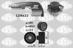 ZESTAW ROZRZĄDU Z POMPĄ WODY ALFA FIAT  LANCIA OPEL GIULIETTA MITO 500 ALBEA BRAVO IDEA LI SASIC SA3906037