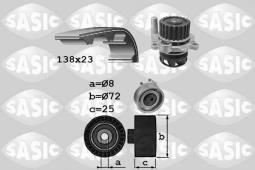 ZESTAW ROZRZĄDU Z POMPĄ WODY SEAT SKODA VW ALHAMBRA CORDOBA IBIZA FABIA OCTAVIA SUPERB N SASIC SA3906091
