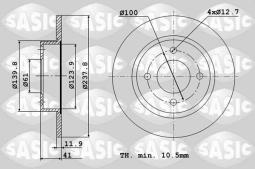 TARCZA HAM.DACIA RENAULT LOGAN SANDERO S/SASIC/ SA4004253J