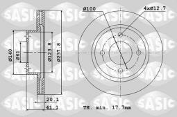 TARCZA HAM.RENAULT SUPER 5 R9 R11 R19 R2/SASIC/ SA4004255J