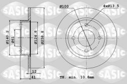 TARCZA HAM.DACIA RENAULT LOGAN I SANDERO/SASIC/ SA6104001