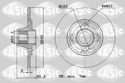 TARCZA HAM.RENAULT CLIO III MEGANE II MO/SASIC/ SA6104003